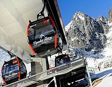 Plan of cableway and ski piste opening